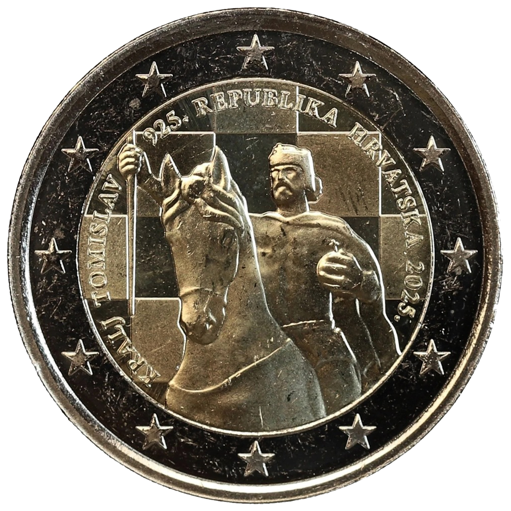 2 euros conmemorativa 1100 Años del Reino de Croacia y la Coronación del Rey Tomislav